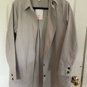 LuLaRoe Gray Button Down Shirt Classic Design